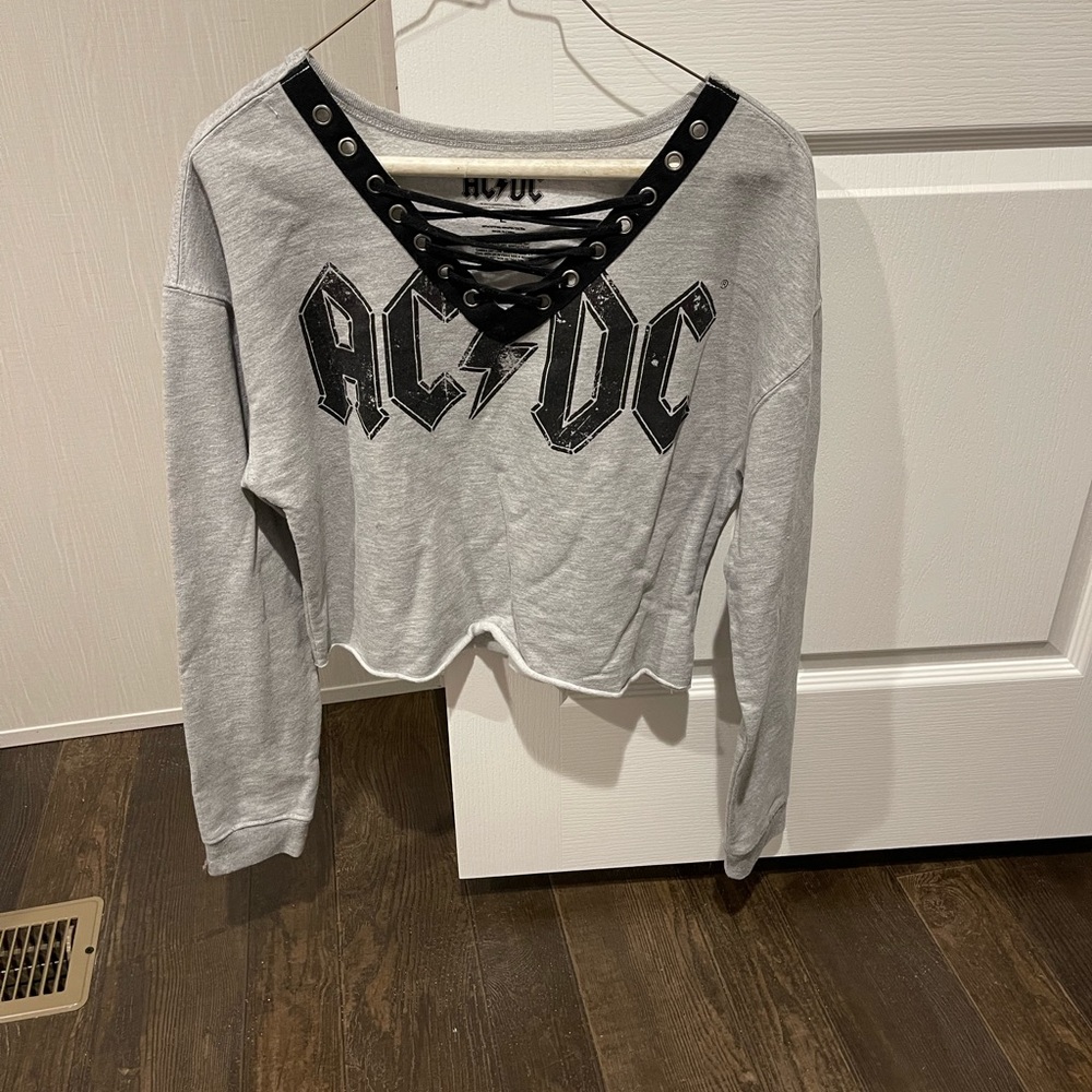 AC/DC cropped sweatshirt